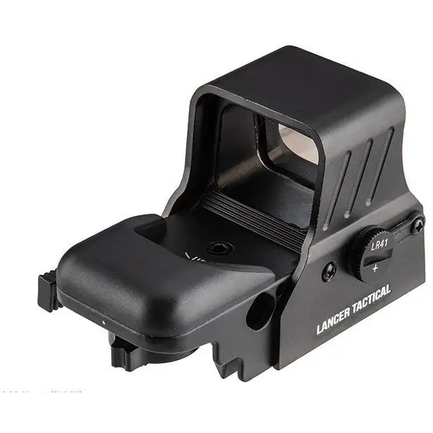 Point rouge QD métal Reflex 4 réticules rouge / vert pour airsoft, avec montage Picatinny et réglable en élévation et en dérive.