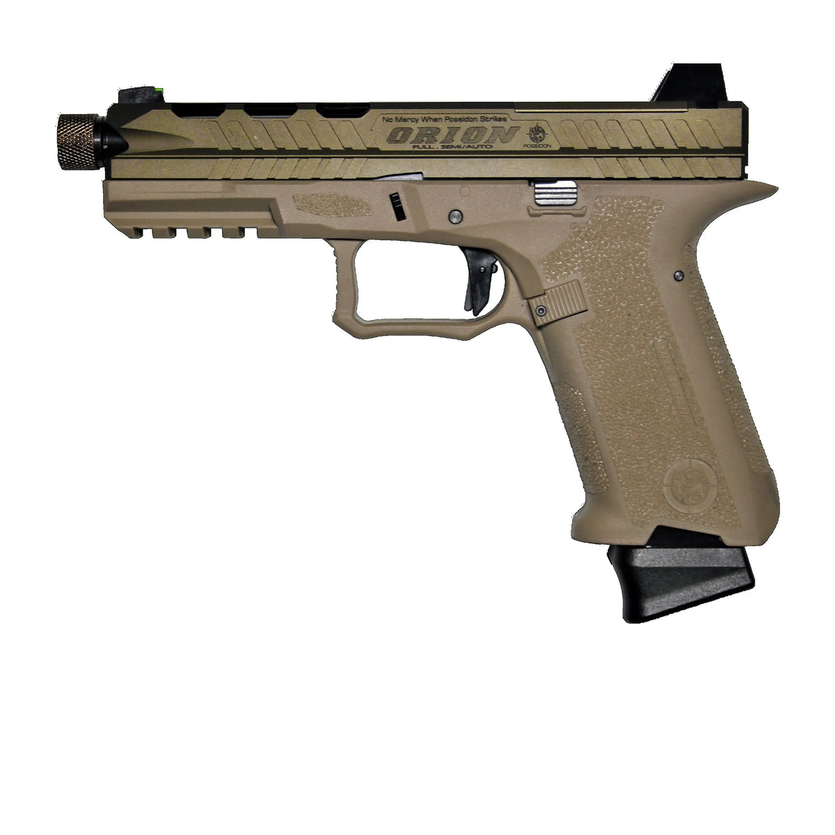 Pistolet airsoft Poseidon ORION PERFORMANCE No.2 Blowback Tan
