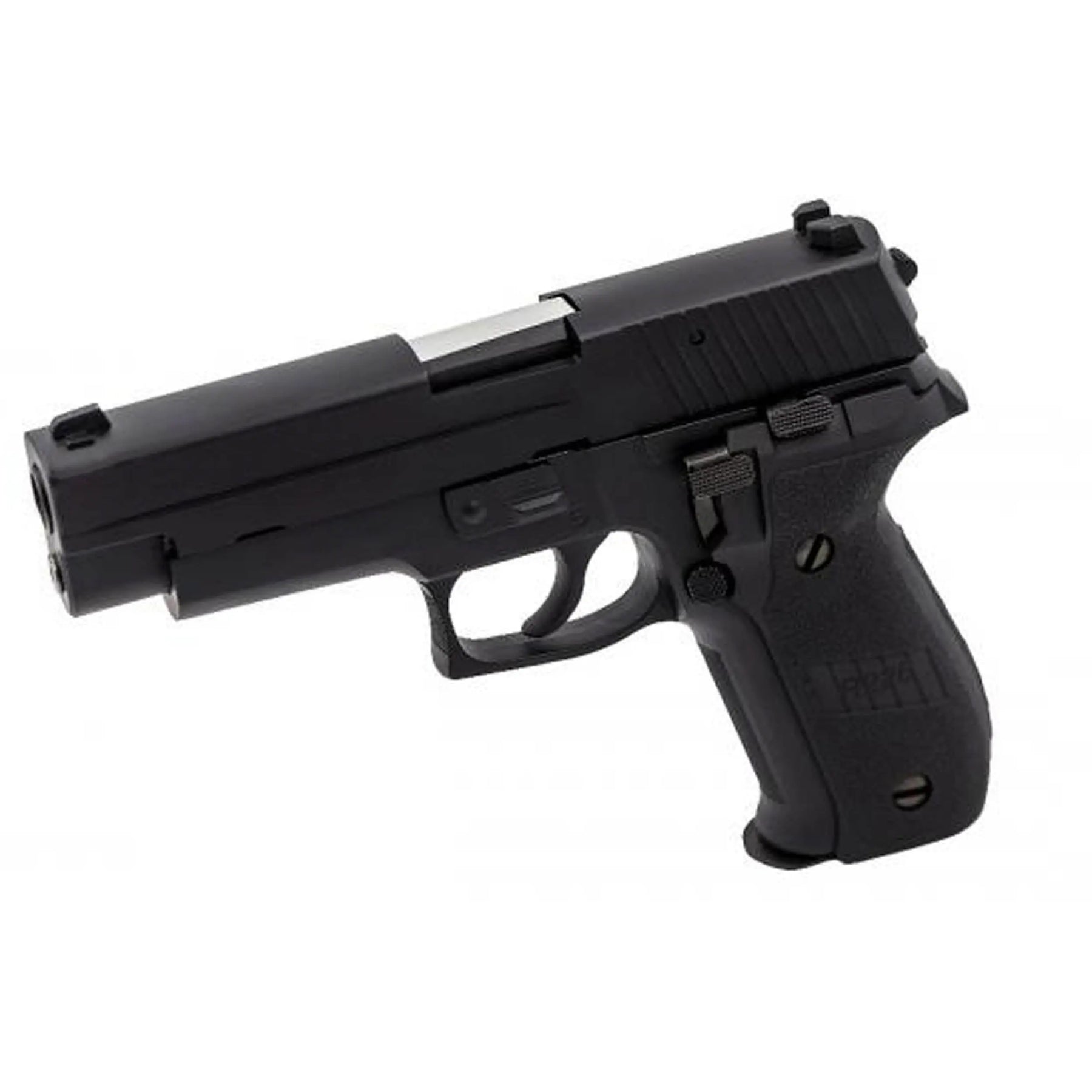 Raven R226 noir GBB, pistolet semi-automatique avec carcasse métal et plaquettes plastique noire