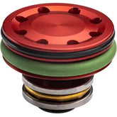 Tête de piston en ergal allégée avec roulement antivide pour rafales rapides, 100% compatible Marui, fabriquée en Italie