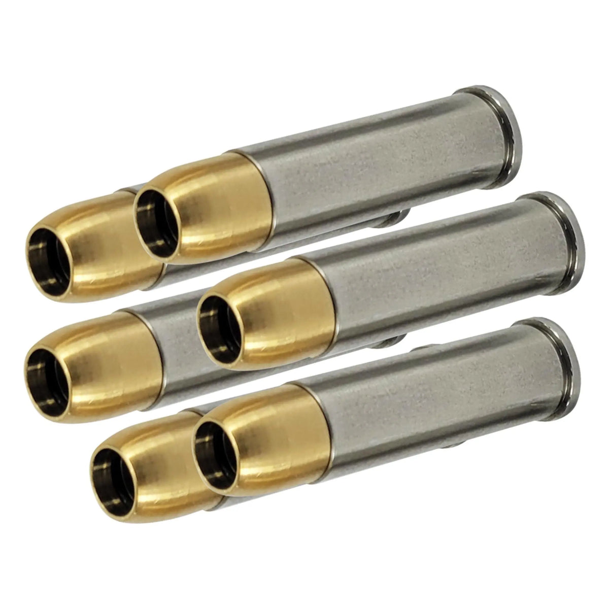 Alt SEO : "Kit de 6 douilles en acier CNC haute précision pour revolvers airsoft Rhino Chiappa CO2 et Dan Wesson 715 CO2, amélioration des performances avec imitation laiton .357 et rétention par joint tor