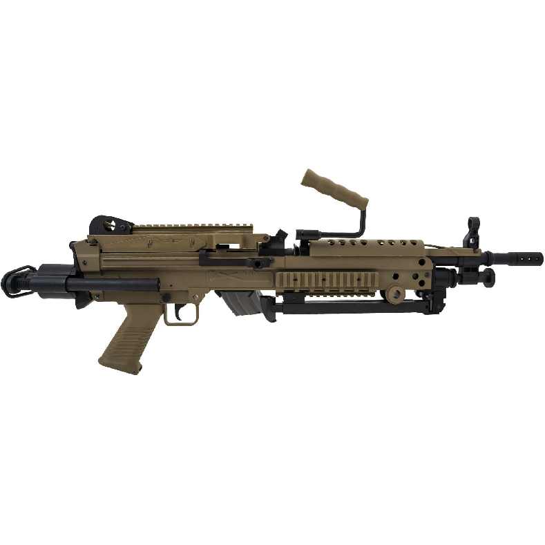 FN M249 AEG TAN Nylon fibre Electronic Trigger 6mm 300BBs 1,4J