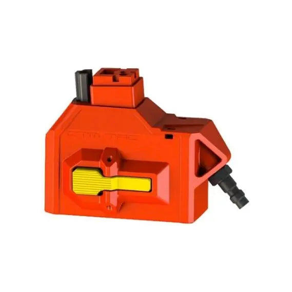 "Adaptateur HPA Hicapa type M4 CTM, en nylon renforcé et aluminium CNC, résistant aux hautes pressions, compatible chargeurs M4 AEG, qualité Taïwanaise."