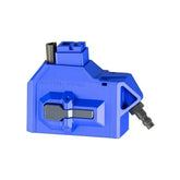 "Adaptateur HPA M4 Hicapa CTM : Nylon renforcé, valve acier, compatible chargeurs M4 AEG, résistant haute pression, pour système Air HPA."