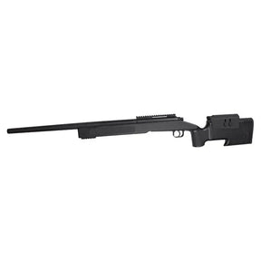 "Carabine airsoft ASG M40A3 ressort 1.9J, longueur 1125mm, poids 2280g, vélocité 137m/s, capacité 27 coups, canon 470mm, système