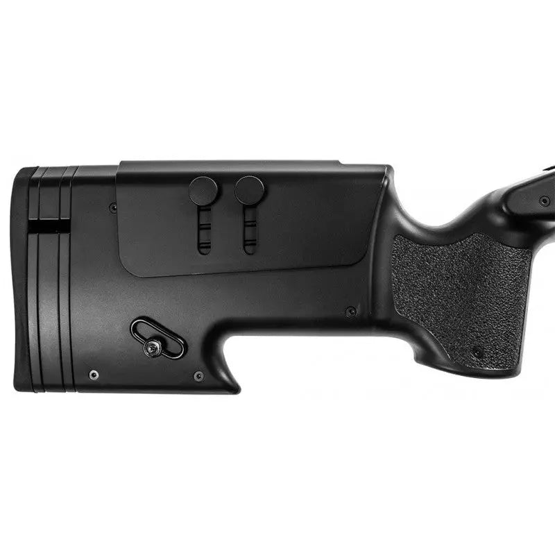 "Carabine airsoft ASG M40A3 ressort 1.9J, longueur 1125mm, poids 2280g, puissance 1.9 joules, vélocité 137m/s, capacité 27