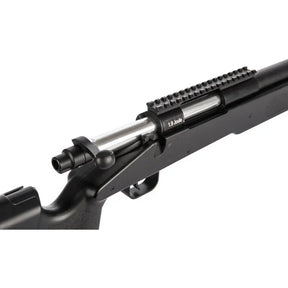 Fusil airsoft ASG M40A3, ressort 1.9J, longueur 1125mm, poids 2280g, vélocité 137m/s, capacité 27 coups, canon 470mm, système
