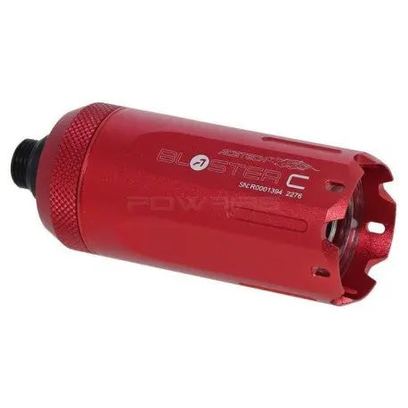 "Acetech Blaster C Tracer Rouge : Traceur innovant avec support BB lumineux verts, 3 modes de tir, flamme et traceur, batterie intégrée, allumage sur mouvement, protection IP65, filetage adaptable