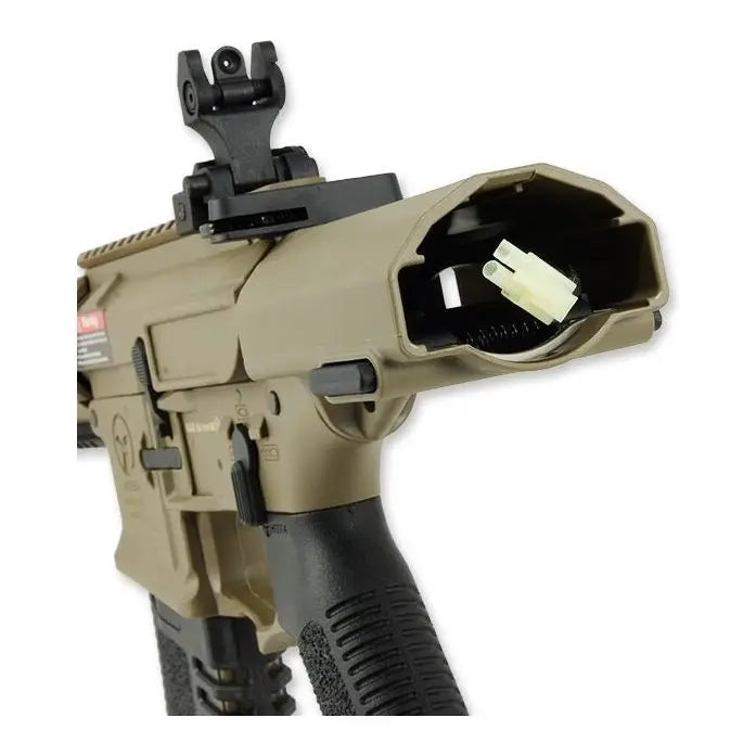 "Réplique airsoft Amoeba AM13 Honeybadger ARES AEG, 735mm, ABS/métal, compatible M4/M15, canon 6.03, 2400g, hop up réglable, crosse