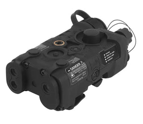 Boitier AN PEQ / Ngal noir Specna Arms avec multiples modes d'éclairage et autocollants pour réalisme, montable sur rail RIS