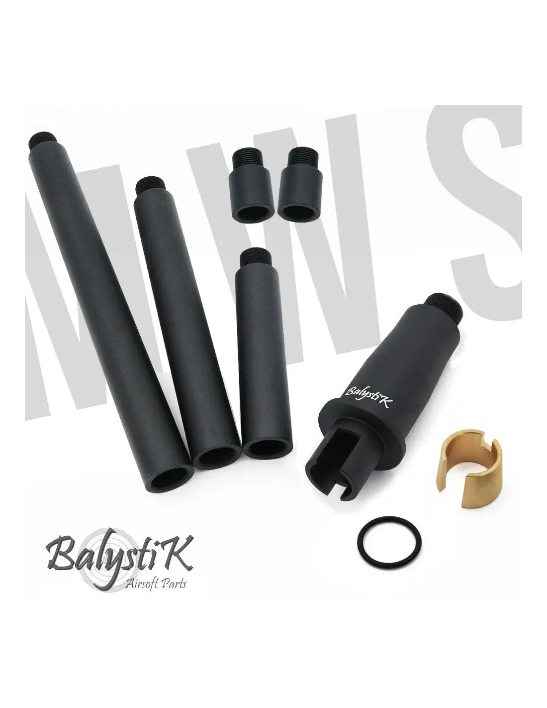 Balystik multi outer barrel avec base pour Tokyo Marui MWS GBBR