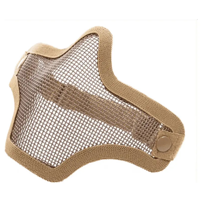 Bas de masque grillagé V1 Tan réglable pour une protection optimale du visage