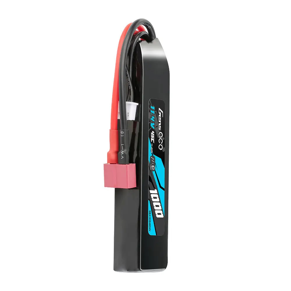 Batterie LiPo Gens Ace 1000mAh – 45C – 11.4V HV – Connecteur T deans