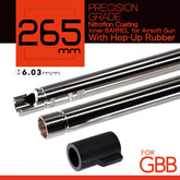 Canon GBB 6.03mm 265mm Unicorn en laiton avec joint hop up 60 degrés, revêtement en téflon, pour gbbr