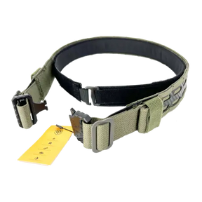 Ceinture militaire CONQUER FL en couleur Ranger Green avec large plage de réglage, polymère haute résistance, ultra légère, rigide, boucle QD haute résistance, boucle de 45mm interchangeable