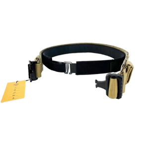 Ceinture Conquer FL Belt Tan avec plage de réglage large, feuille de polymère haute résistance, ultra-légère, rigide, boucle QD haute résistance, boucle de 45mm interchangeable et