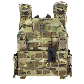 CONQUER Plate carrier MPC 2.0 avec crochets latéraux QD, fixation du panneau avant amovible et rembourrage d'épaule pleine longueur