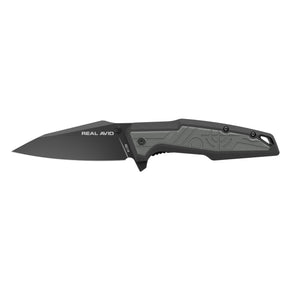 Couteau RAV-1 Real Avid avec lame clip point en 4Cr14 et manche en nylon