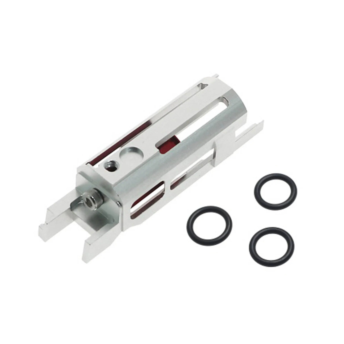 Aluminium B01 Dynamic blowback Housing Hi-Capa Cage Nozzle avec piston CNC anodisé rouge et kit de joints toriques