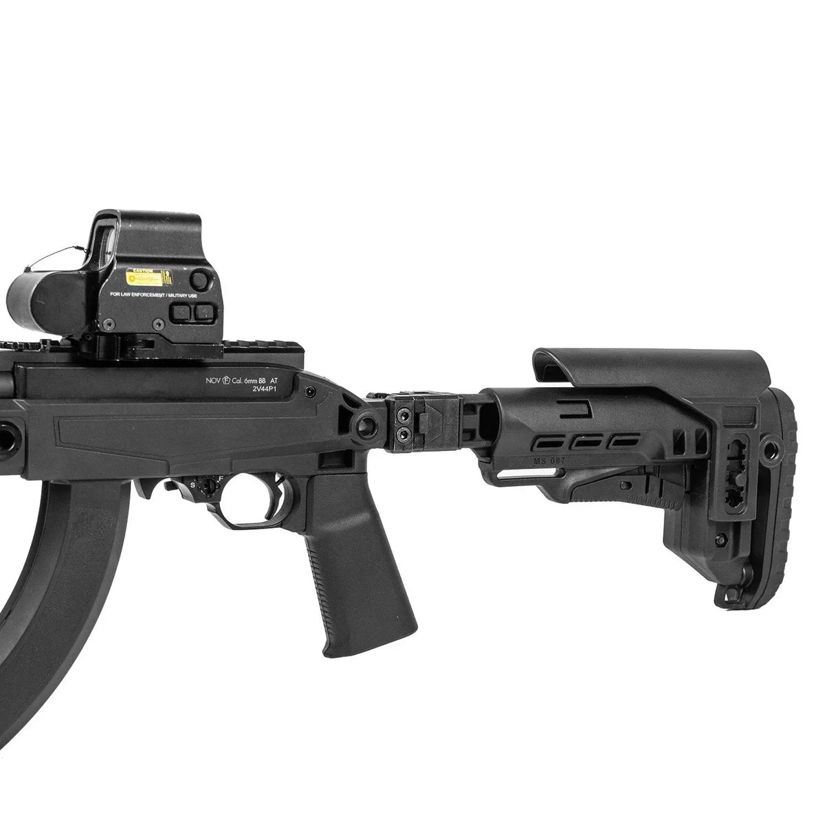 Charnière de crosse pliante compatible avec connecteur Picatinny pour montage de crosse pliable sur fusil
