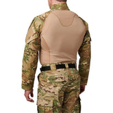 Chemise de combat Flex-Tac TDU Rapid 5.11 Multicam avec fermeture à glissière, tissu Ripstop, panneaux en mesh, poches de manche et coudes renforc
