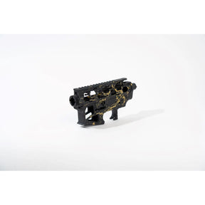 Corps Skeleton Essencial Airsoft M4 en aluminium usiné CNC avec peinture époxy, motifs uniques, peintures unies, pailletées holographiques et texturées, livré avec top