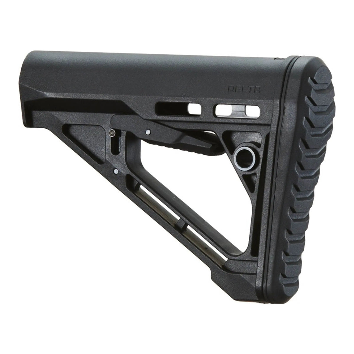 alt=Crosse Delta Lancer Tactical noire en polymère pour AR15 airsoft