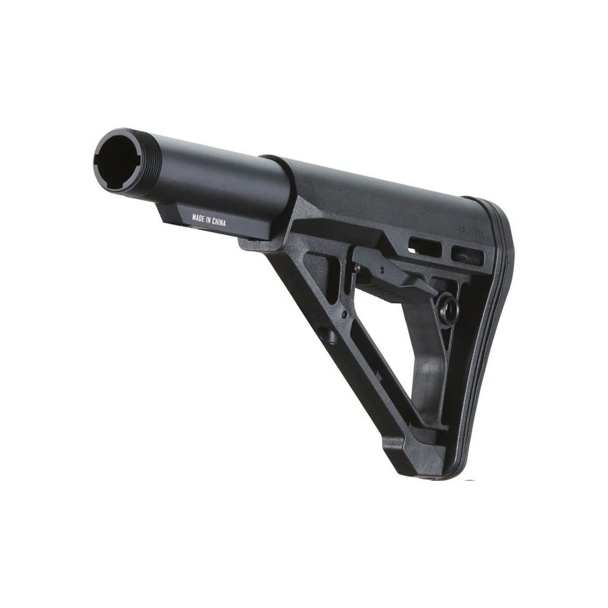 Alt tag: Crosse Delta Lancer Tactical noire en polymère pour AR15 airsoft