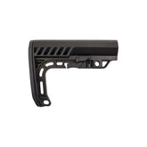 Alt tag pour une crosse de M4 AEG type Speed en polymère haute densité avec talon de crosse en caoutchouc, compatible avec les tubes de crosse M4 et AR15 AEG et GBB