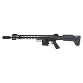 DMR RAPAX XXI M.8 SECUTOR ARMS AEG avec nouveau caoutchouc de houblon, conception de chargeur court, visées pliables en métal, culasse réglable