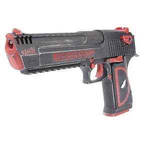 "DeadPool Painted Desert Eagle L6 .50AE GBB Airsoft Pistol by WE, 1,645g, 270mm, 27 rds, 350 fps, Green Gas, Adjustable Hop-Up, Semi Auto"