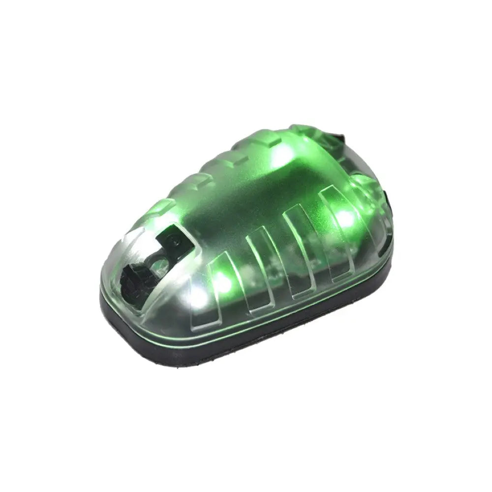 Lampe de Signalisation ELEMENT pour casque en rouge ou vert avec LED et IR modes, résistant à l'eau IP67