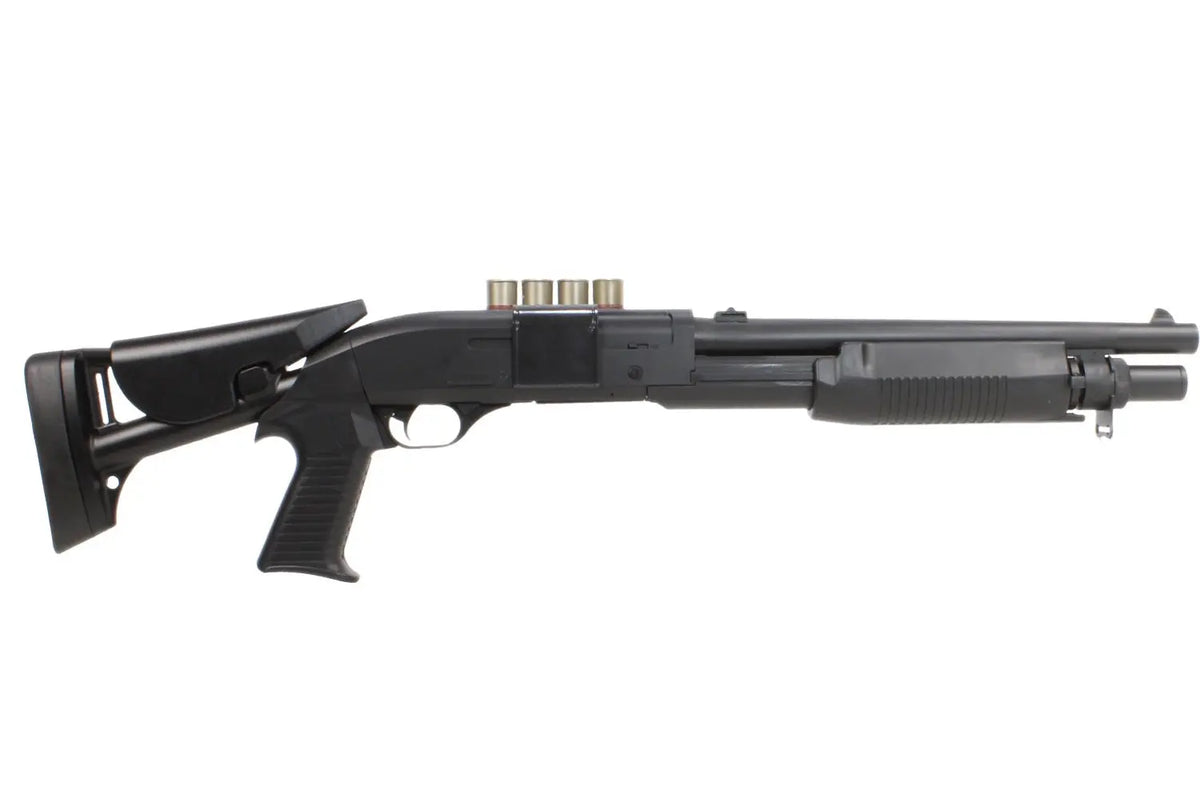 FUSIL A POMPE 6MM M3 RESSORT NOIR EssencialAirsoft