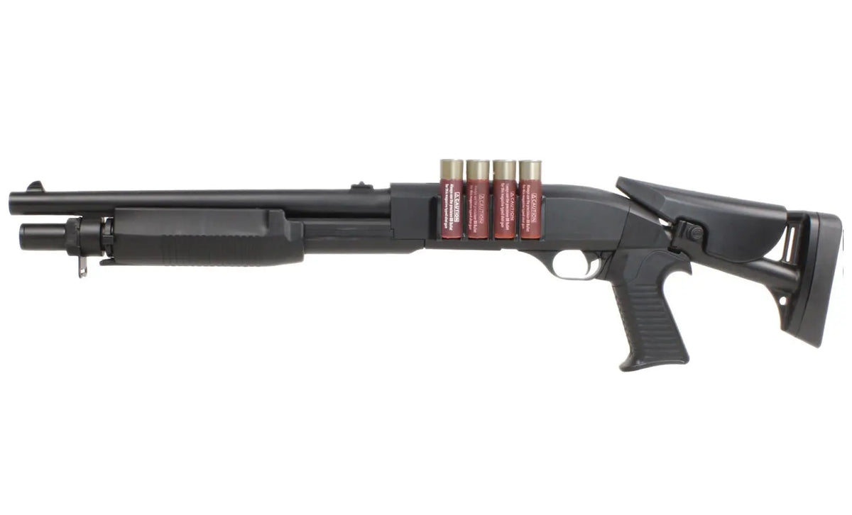 FUSIL A POMPE 6MM M3 RESSORT NOIR EssencialAirsoft