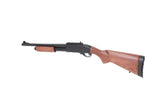 Fusil à pompe airsoft 6mm SA-VGS13 Vapor en bois et métal de Specna Arms avec système de gaz fiable et rail RIS pour montage d'optiques