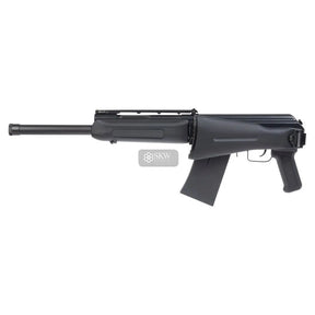 Image d'un fusil à pompe Saiga 12-K Marui avec Hop Up, poids de 3140g, longueur de 666 / 908 mm, fait en ABS et métal, FPS de 250, charge