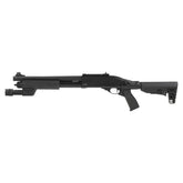 Secutor Arms Velites Ferrum S-VI Black, fusil à pompe optimisé pour le CQB avec canon interne de 300mm, portée maximale de 40 mètres et lampe de poche intégr