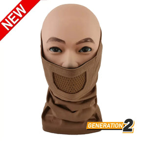 Masque airsoft en coton respirant Face Warrior Plus de Cygnus Armory avec protection en acier inoxydable