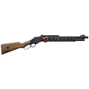 Réplique de fusil à levier sous garde AT8703 Golden Eagle Gas en métal et bois avec cartouches ejectables et rail picatinny