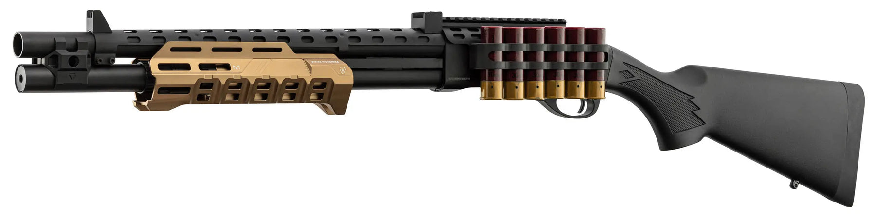 Fusil à pompe M870 Strike Industries noire et tan