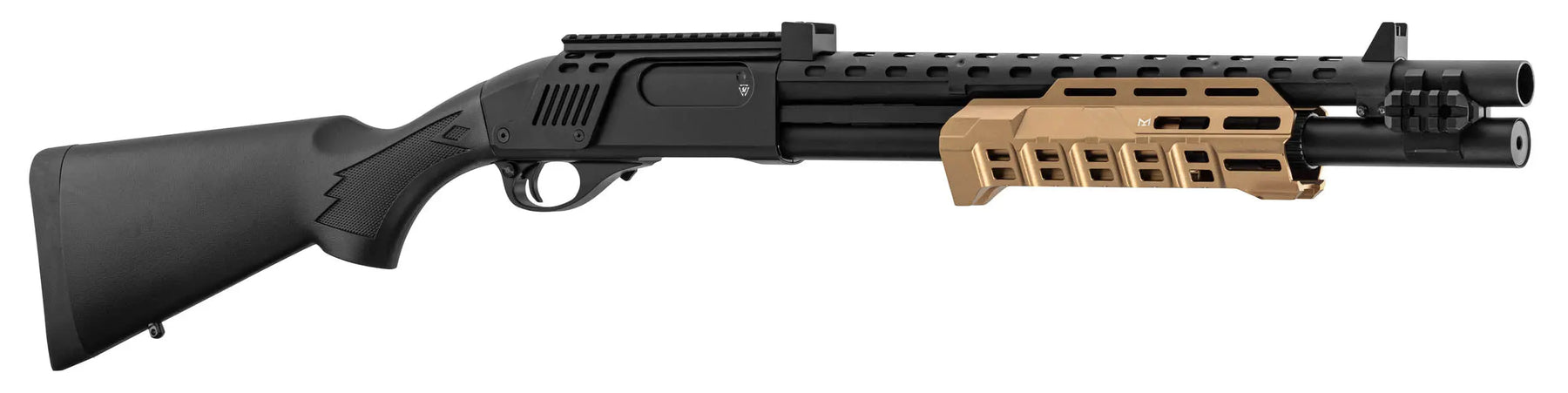 Fusil à pompe M870 Strike Industries noire et tan