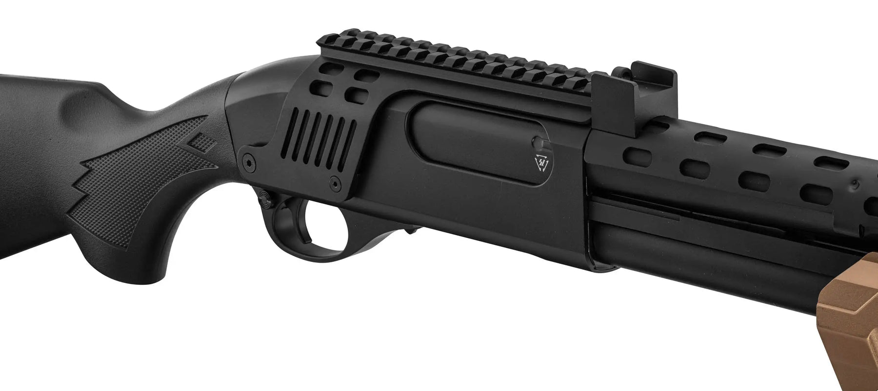 Fusil à pompe M870 Strike Industries noire et tan