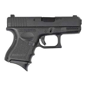 GBB Gaz HFC Type G26 pistol with metal slide, adjustable hop up, 14 rounds gas metal magazine, 550g weight in black color and with a hard carrying case