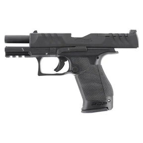 GBB Walther PDP Compact 4'' BBs 6mm Gaz avec une capacité de 20 coups, une énergie maximale de moins de 1J, une culasse métallique, et un poids de