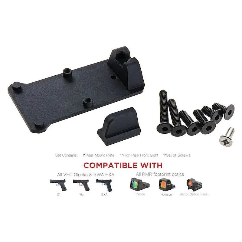 Red dot plate (RMR mount base) for VFC Glock & EXA