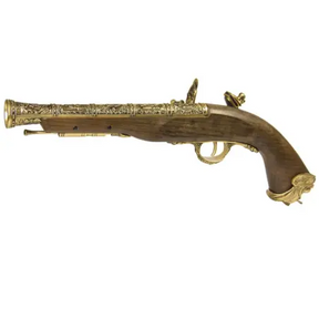 GNB Century Pirate Flintlock GAS gun with polymer material, dimensions 410x52x175 mm, inner barrel length 173.5 mm, weight 1150 g, magazine capacity 22 rounds, muzzle velocity 90 ±5 m