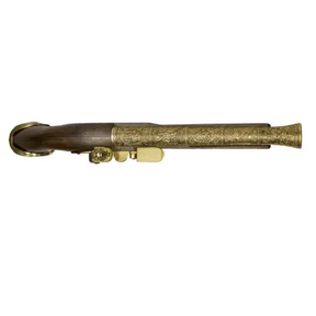 GNB Century Pirate Flintlock GAS gun with polymer material, 410x52x175mm dimensions, 173.5mm inner barrel length, 1150g weight, 22 rounds magazine capacity, 90 ±5 m/s