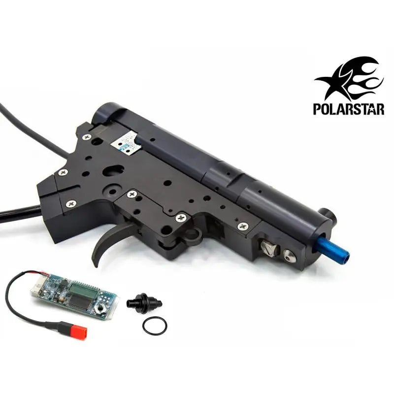 Kit HPA Polarstar FE NOZZLE BLEU V2 GEN3 M4, un système Electropneumatique pour répliques Airsoft avec réglages ajustables.