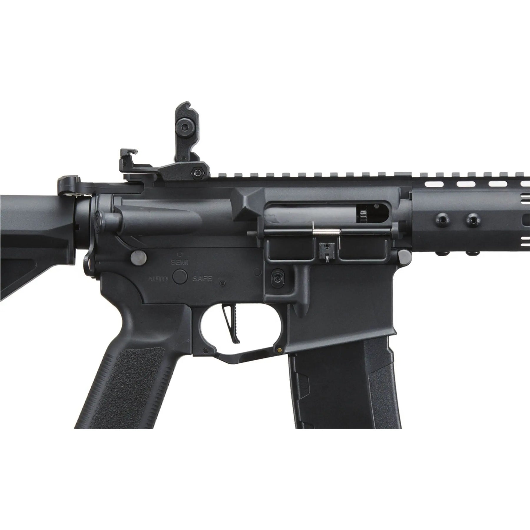 LT-36 Archon Lancer Tactical Gen 3 Noir, une réplique d'airsoft avancée avec crosse Delta, corps en polymère renforcé et garde-main M-LOK de 9 pouces