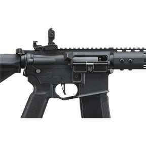 LT-36 Archon Lancer Tactical Gen 3 Noir, une réplique d'airsoft avancée avec crosse Delta, corps en polymère renforcé et garde-main M-LOK de 9 pouces